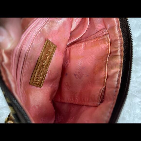 Juicy Couture Metallic quilted silver Backpack with black trim. - Picture 10 of 16